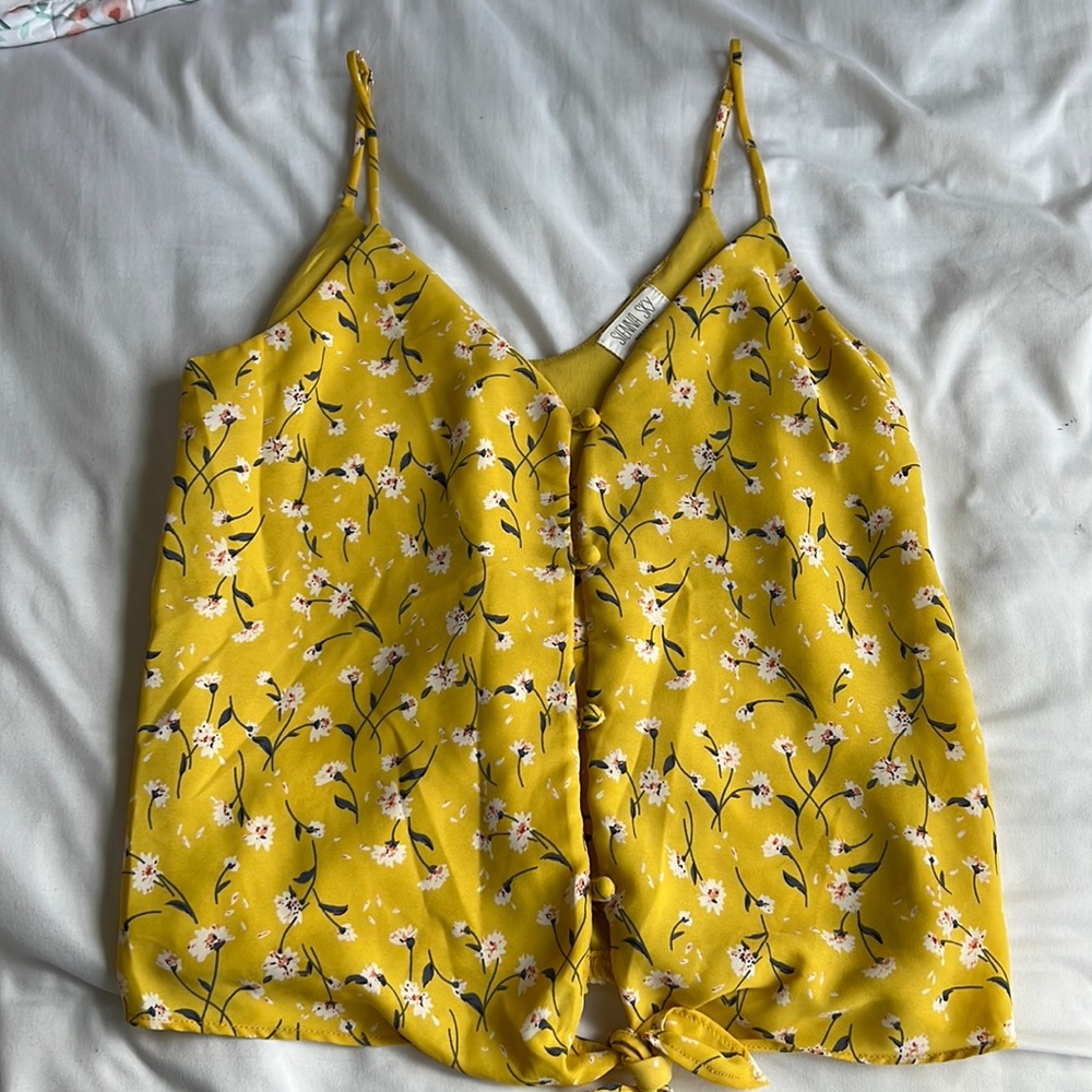 Spaghetti strapped blouse